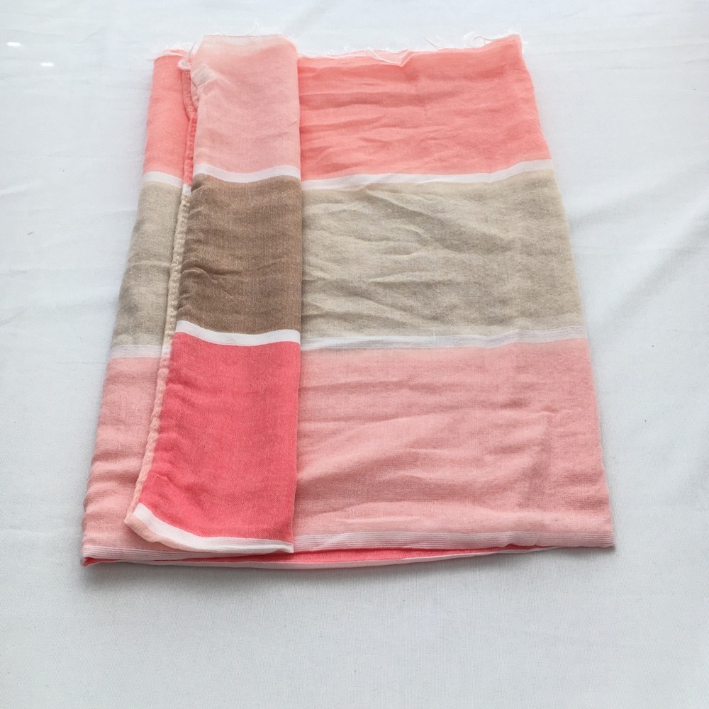 Pink Color-Block Infinity Scarf - Picture 3 of 3